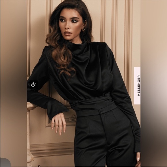 HOUSE OF CB Black Bodysuit Size Small Giselle - Picture 7 of 8